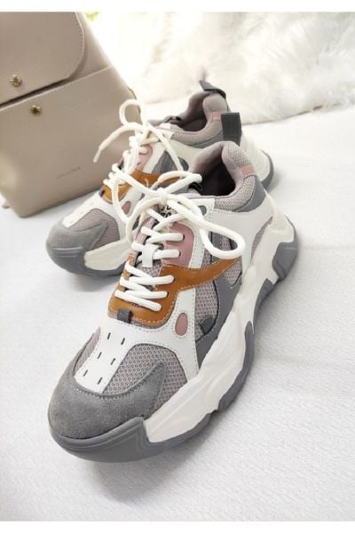 KADIN İTHAL DERİ SNEAKER
