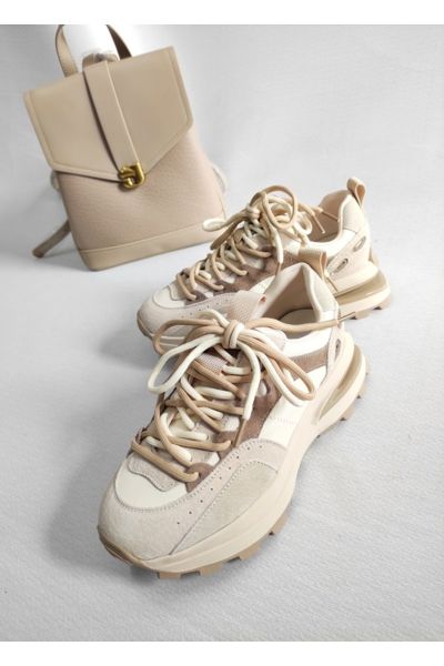 KADIN BAĞCIKLI HAKİKİ DERİ SNEAKER